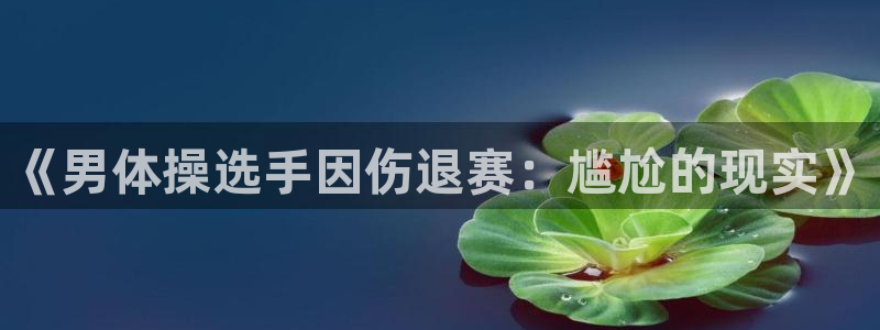 欧亿体育官方正版app官方：《男体操选手因伤退赛：尴尬的现实